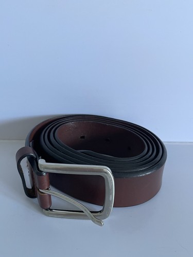Brown leather belt size - m&s,