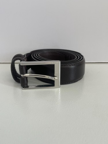 Black leather belt 38 - black, 38"