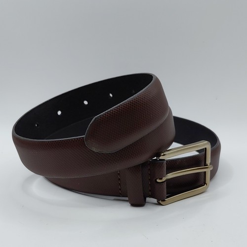 Brown textured leather - brown,