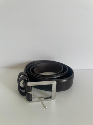 Brown leather belt size - brown,