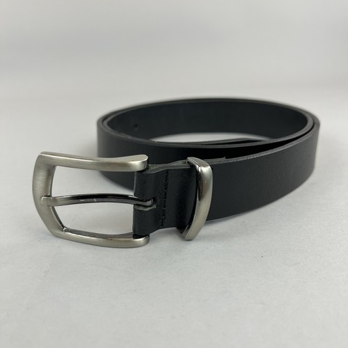 Black leather formal - m&s,