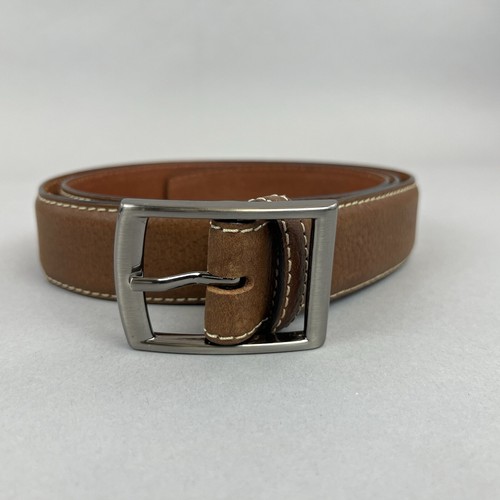 Brown leather jeans - leather,