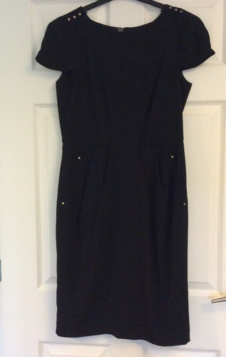 Black dress short - black,