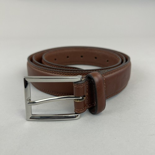 Brown leather trouser - brown,