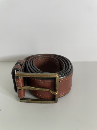 Brown leather belt size - belt,