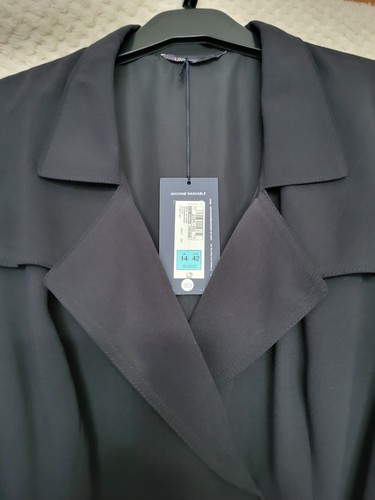 Black collared wrap - m&s,